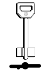 Toon details voor Silca Klaviersleutel brass 5FI13 Afbeelding van Silca Klaviersleutel brass 5FI13