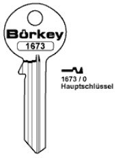 Afbeelding van Borkey 1673 0 Cilindersleutel voor BAB