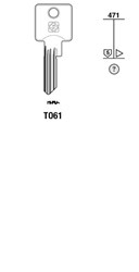 Afbeelding van Silca Cilindersleutel nikkel TO61