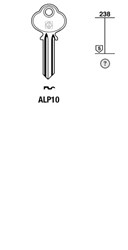 Afbeelding van Silca Cilindersleutel brass ALP10