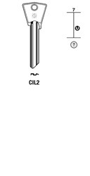 Afbeelding van Silca Cilindersleutel brass CIL2