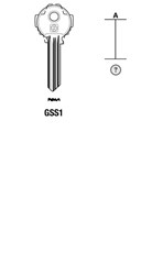 Afbeelding van Silca Cilindersleutel brass GSS1