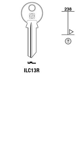 Afbeelding van Silca Cilindersleutel brass ILC13R