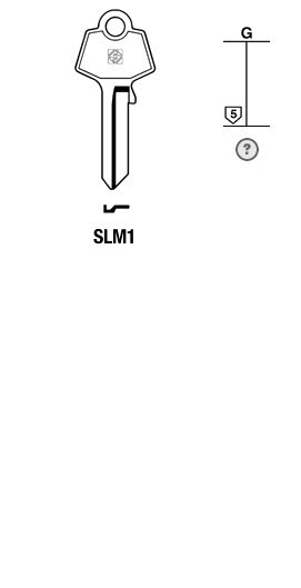 Afbeelding van Silca Cilindersleutel brass SLM1
