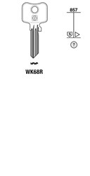 Afbeelding van Silca Cilindersleutel brass WK68R