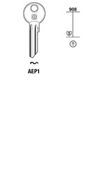 Afbeelding van Silca Cilindersleutel staal AEP1