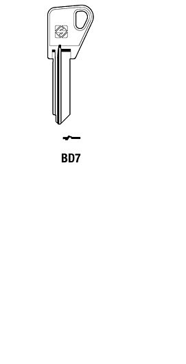 Afbeelding van Silca Cilindersleutel staal BD7