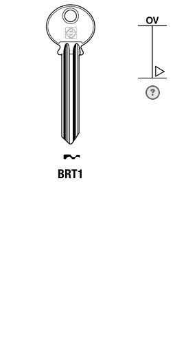 Afbeelding van Silca Cilindersleutel staal BRT1