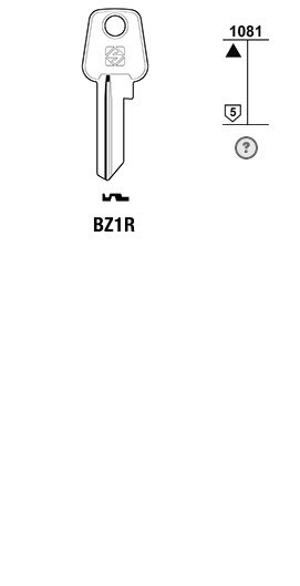 Afbeelding van Silca Cilindersleutel staal BZ1R