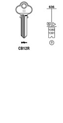 Afbeelding van Silca Cilindersleutel staal CB12R