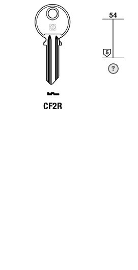 Afbeelding van Silca Cilindersleutel staal CF2R
