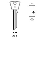Afbeelding van Silca Cilindersleutel staal CIL6