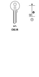 Afbeelding van Silca Cilindersleutel staal CVL1R