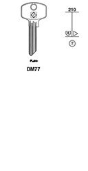 Afbeelding van Silca Cilindersleutel staal DM77
