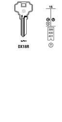 Afbeelding van Silca Cilindersleutel staal DX18R