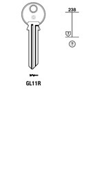 Afbeelding van Silca Cilindersleutel staal GL11R