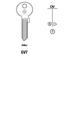 Afbeelding van Silca Cilindersleutel staal GV7