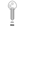 Afbeelding van Silca Cilindersleutel staal ING6