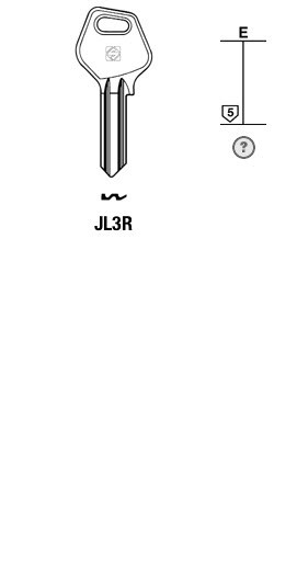 Afbeelding van Silca Cilindersleutel staal JL3R