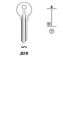 Afbeelding van Silca Cilindersleutel staal JS1R