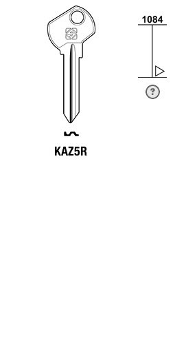 Afbeelding van Silca Cilindersleutel staal KAZ5R
