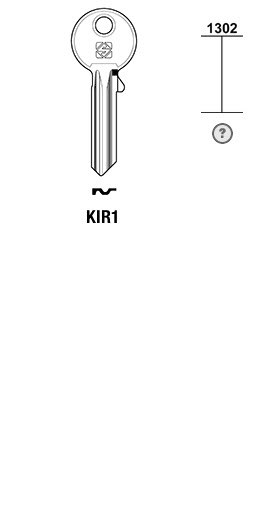 Afbeelding van Silca Cilindersleutel staal KIR1
