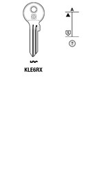 Afbeelding van Silca Cilindersleutel staal KLE6RX