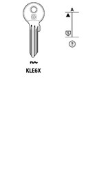 Afbeelding van Silca Cilindersleutel staal KLE6X