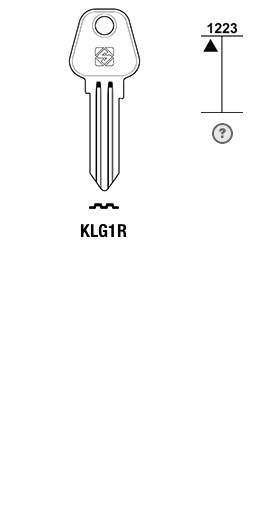Afbeelding van Silca Cilindersleutel staal KLG1R