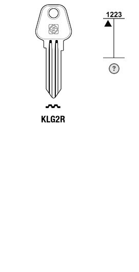 Afbeelding van Silca Cilindersleutel staal KLG2R
