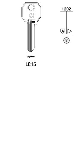 Afbeelding van Silca Cilindersleutel staal LC15