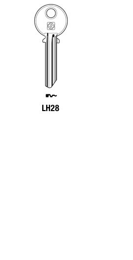 Afbeelding van Silca Cilindersleutel staal LH28