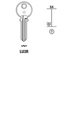Afbeelding van Silca Cilindersleutel staal LU3R