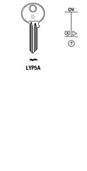 Afbeelding van Silca Cilindersleutel staal LYP5A