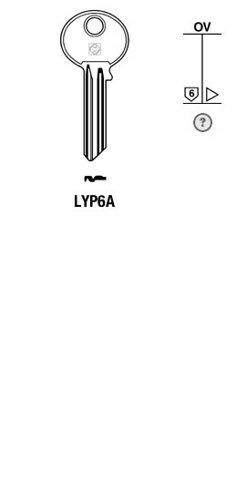 Afbeelding van Silca Cilindersleutel staal LYP6A