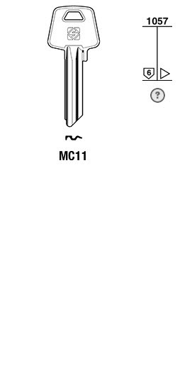 Afbeelding van Silca Cilindersleutel staal MC11