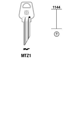 Afbeelding van Silca Cilindersleutel staal MTZ1
