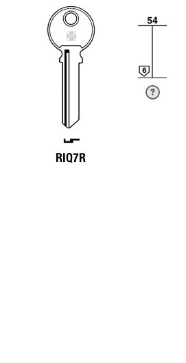 Afbeelding van Silca Cilindersleutel staal RIQ7R