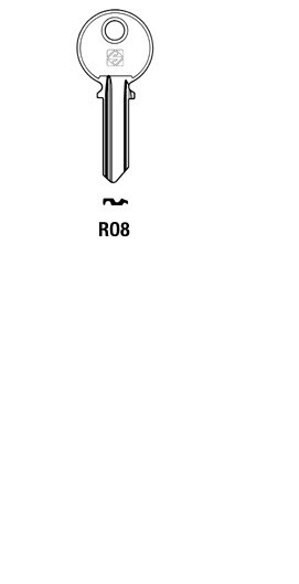 Afbeelding van Silca Cilindersleutel staal RO8