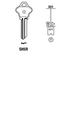 Afbeelding van Silca Cilindersleutel staal SH5R