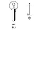 Afbeelding van Silca Cilindersleutel staal SIL1