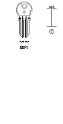 Afbeelding van Silca Cilindersleutel staal SOF1