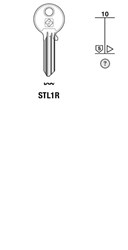 Afbeelding van Silca Cilindersleutel staal STL1R
