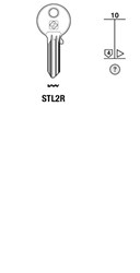 Afbeelding van Silca Cilindersleutel staal STL2R