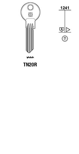 Afbeelding van Silca Cilindersleutel staal TN20R
