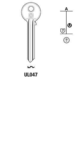 Afbeelding van Silca Cilindersleutel staal UL047