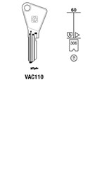 Afbeelding van Silca Cilindersleutel staal VAC110