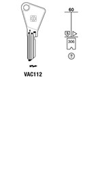 Afbeelding van Silca Cilindersleutel staal VAC112