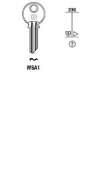 Afbeelding van Silca Cilindersleutel staal WSA1