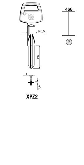 Afbeelding van Silca Stersleutel ijzer XPZ2